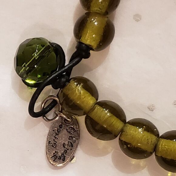 3 for $25 Elizabeth Erica Green Beaded Bracelet - Picture 3 of 6